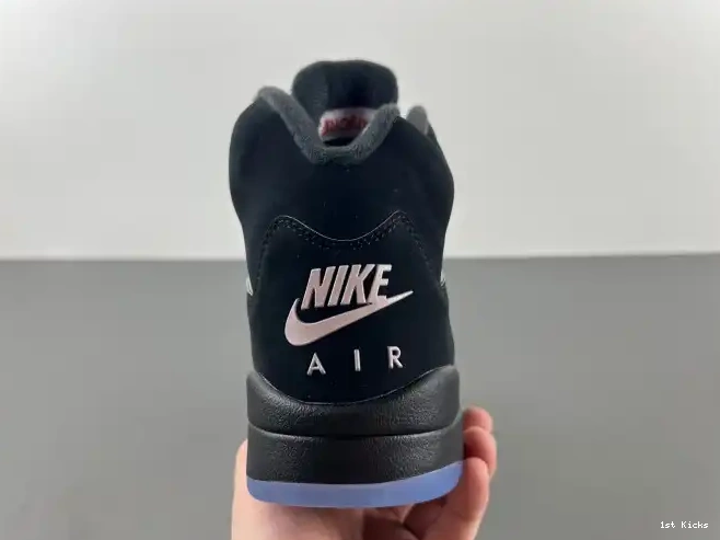 1st Kicks Shoes Jordan Air HF3975-001 5 Reimagined Metallic Black 0607